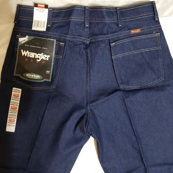 VINTAGE Wrangler Hero Men's Comfort Stretch Jeans 40 X 30 Style 85498PS NWT - Picture 3 of 4